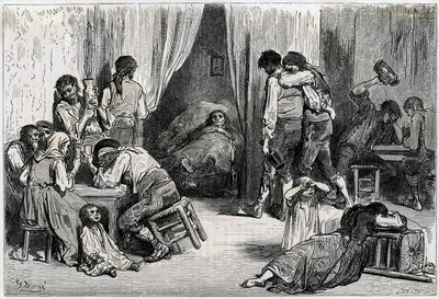Ilustrace k "Cestě do Španělska" od Charlese Davilliera vydaná v roce 1866 (rytina) od Gustave Dore