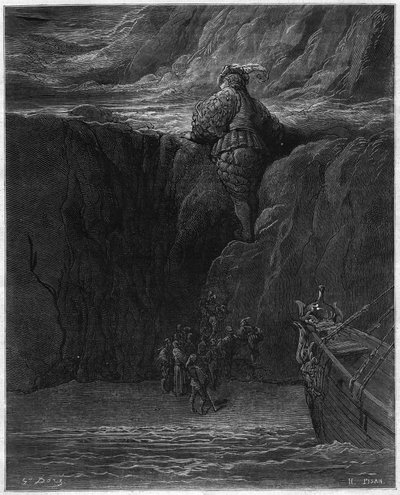 Ilustrace Gustava Dorea (1832-1883) pro „“Pantagruel““ od Francoise Rabelaise (1483-1553). léta 1870. od Gustave Dore