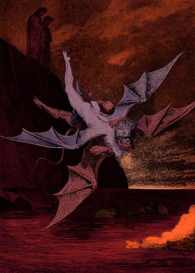 Ilustrace pro božskou komedii - Hell (La Divina Commedia, L