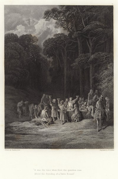 Ilustrace pro Vivien od Alfreda Tennysona od Gustave Dore