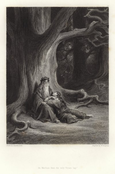 Ilustrace pro Vivien od Alfreda Tennysona od Gustave Dore