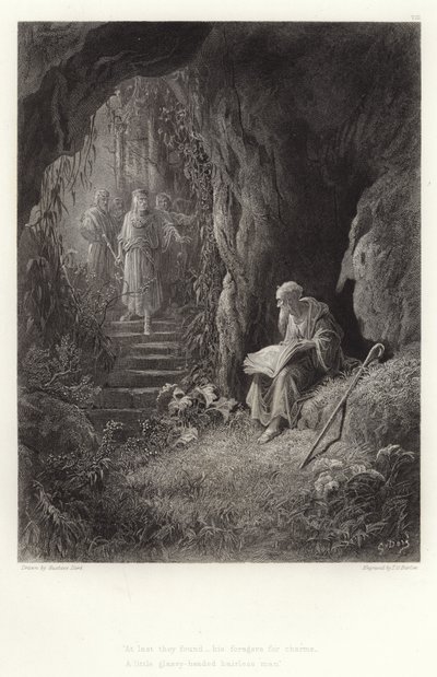 Ilustrace pro Vivien od Alfreda Tennysona od Gustave Dore