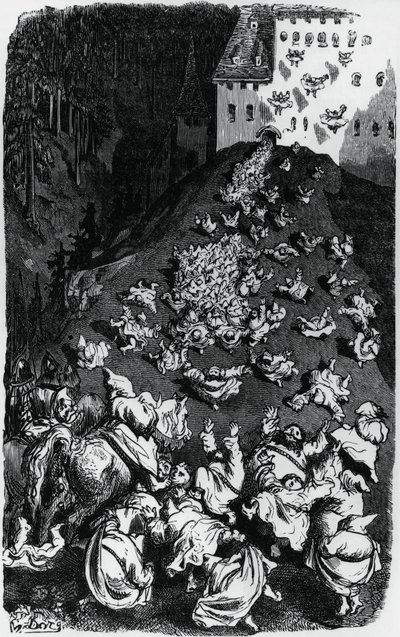 Ilustrace ke sbírce humorných příběhů (Contes drolatiques), Honore de Balzac (1799-1850) od Gustave Dore