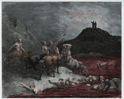 Inferno, Canto 12: Nessus od Gustave Dore