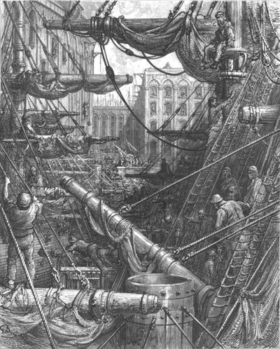 „Uvnitř doků“, 1872. od Gustave Dore