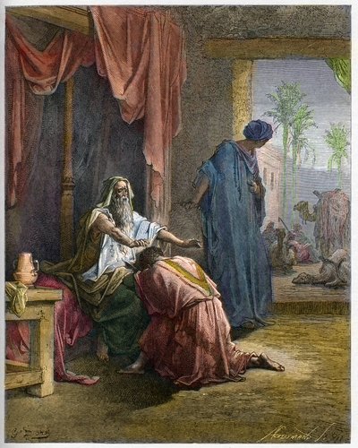 Isaac benit Jacob - Genese (27 od Gustave Dore