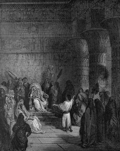 Josef vykládá Faroahův sen od Gustave Dore