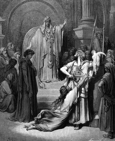 Soud Šalamounův, 1866 od Gustave Dore