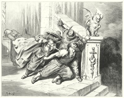Modré vousy; Modré vousy (rytina) od Gustave Dore