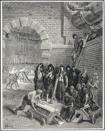 Lambeth Gas Works, 1872 od Gustave Dore