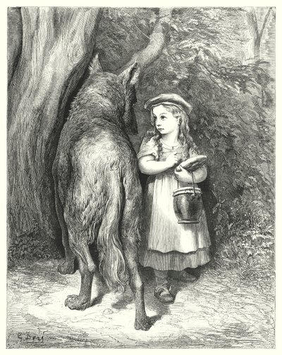 Le Petit Chaperon Rouge; Červená Karkulka od Gustave Dore