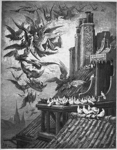 Supi a holubi - z "Bajek" od Jean de La Fontaine od Gustave Dore