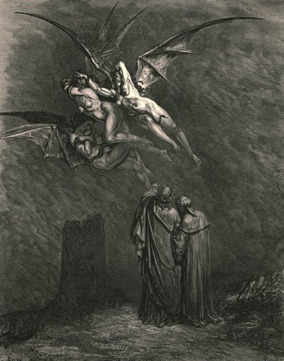 Označ všechny strašné Erynnis, c1890. od Gustave Dore