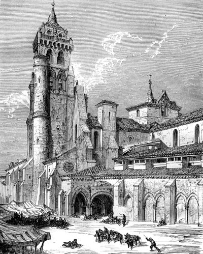 Monasterio de las Huelgas, Burgos, Španělsko, 19. století od Gustave Dore