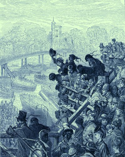 Loď Oxford a Cambridge od Gustave Dore