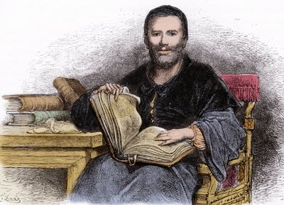 Portrét Rabelaise - ilustrace z 