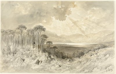 Skotská krajina, 1873 od Gustave Dore