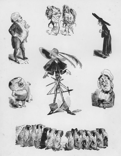 Sketches Humorous and Groteque od Gustava Dore (rytina) od Gustave Dore