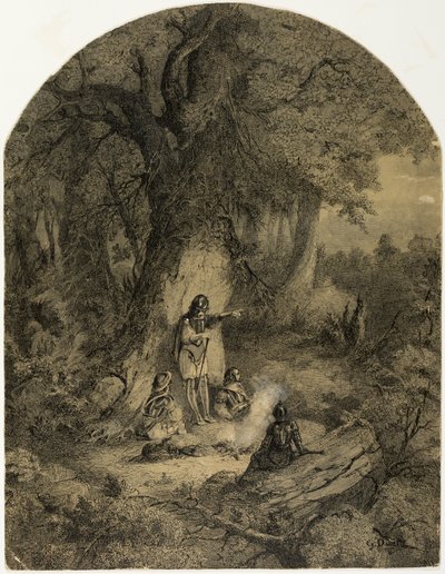 Vojáci pod stromem od Gustave Dore