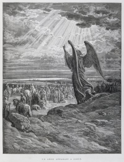 Anděl, který se zjevil Jozuovi od Gustave Dore