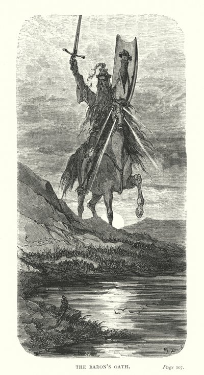 Baronova přísaha (rytina) od Gustave Dore