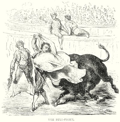 Boj s býkem (rytina) od Gustave Dore