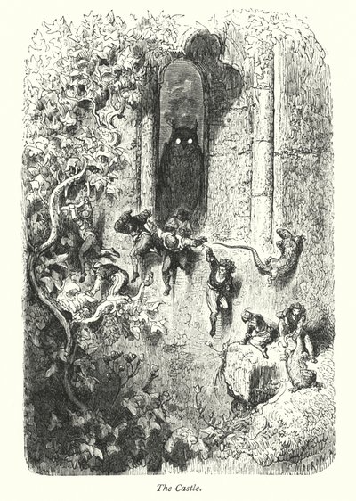 Hrad (rytina) od Gustave Dore