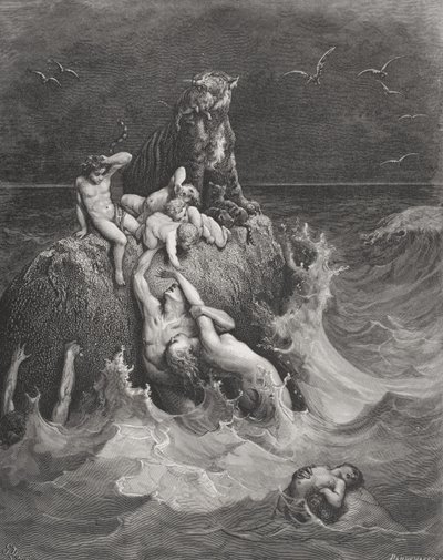 Potopa, ilustrace z Doreovy 