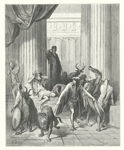 La Fontainovy bajky: (rytina) od Gustave Dore