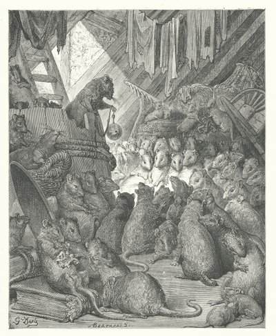 La Fontainovy bajky: (rytina) od Gustave Dore