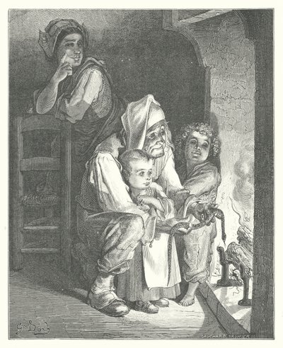 La Fontainovy bajky: (rytina). od Gustave Dore