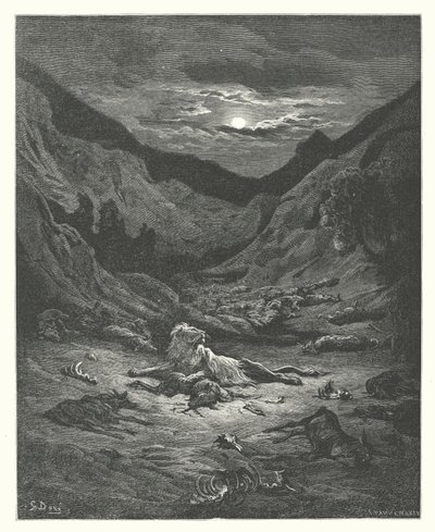 La Fontainovy bajky: (rytina) od Gustave Dore