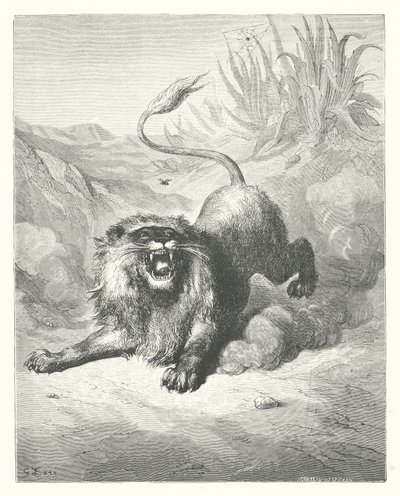 La Fontainovy bajky: (rytina) od Gustave Dore