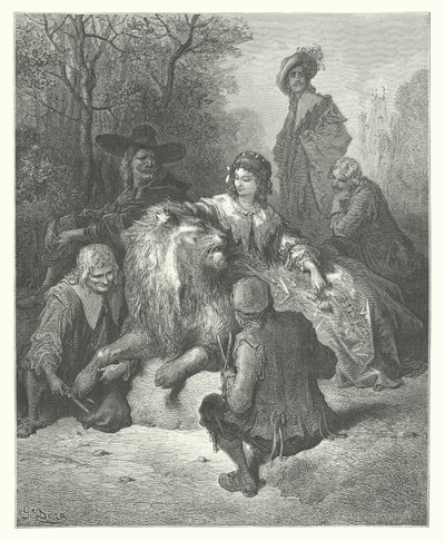 La Fontainovy bajky: (rytina) od Gustave Dore