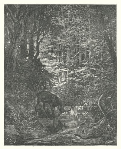 La Fontainovy bajky: (rytina) od Gustave Dore