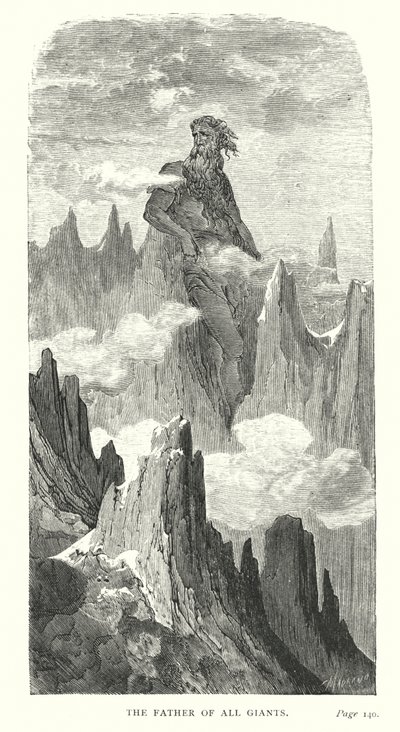Otec všech obrů (rytina) od Gustave Dore