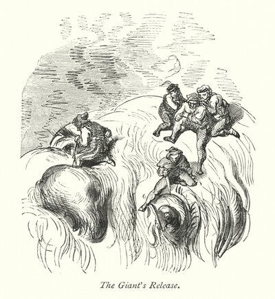 Obrovo propuštění (rytina) od Gustave Dore