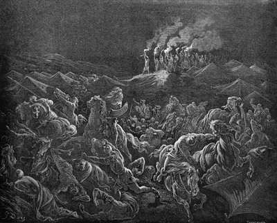Midianité na útěku - Bible od Gustave Dore