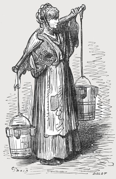 "Mléčná žena", 1872. od Gustave Dore