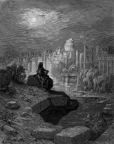 Novozélanďan od Gustava Doré od Gustave Dore