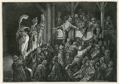 Penny Gaff ve Whitechapelu od Gustave Dore