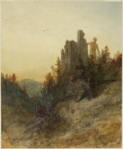 Princezna je držena v zajetí od Gustave Dore