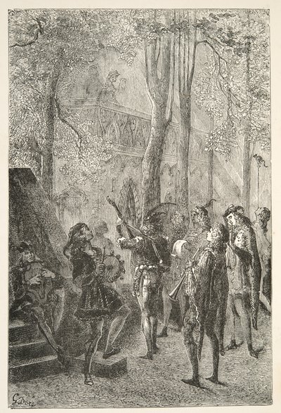 Radost z manželství sira Garetha, z Příběhů dnů krále Artuše od Charlese Henryho Hansona, pub. 1898 od Gustave Dore