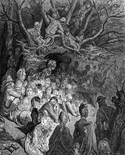 The River Bank - Under the Trees od Gustava Doré od Gustave Dore