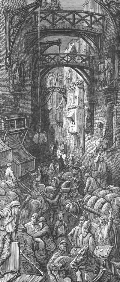 „Příliv podnikání ve městě“, 1872. od Gustave Dore