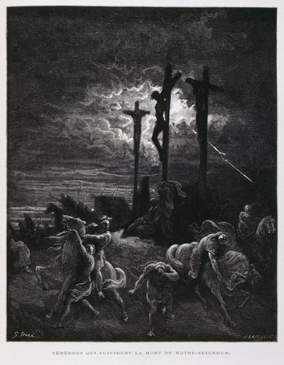 Ukřižování Krista, Ilustrace z Doreho bible od Gustave Dore