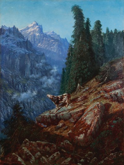 Ztracená kráva 1852 (olej na plátně) od Gustave Dore