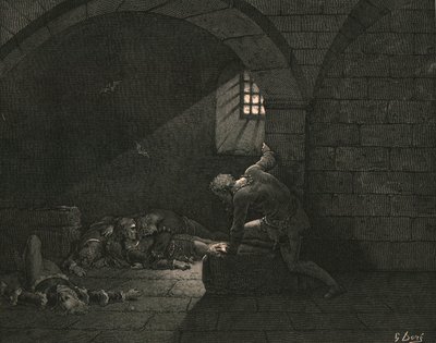 Pak půst ovládl smutek, c1890. od Gustave Dore