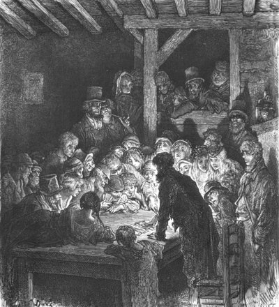 „Hazardní hry zlodějů“, 1872. od Gustave Dore