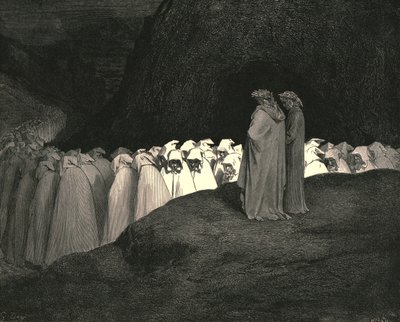 Toskán...nepohrdejte tím, že nám nedáte instrukce, kdo jste, c1890. od Gustave Dore